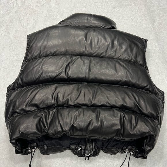 Amiri Shrunken Cropped Quilted Vest Black Women’s Medium - Picture 7 of 7